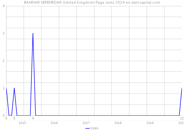 BAHRAM SEPEHRDAR (United Kingdom) Page visits 2024 