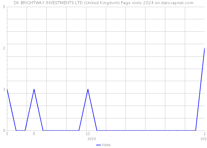 DK BRIGHTWAY INVESTMENTS LTD (United Kingdom) Page visits 2024 