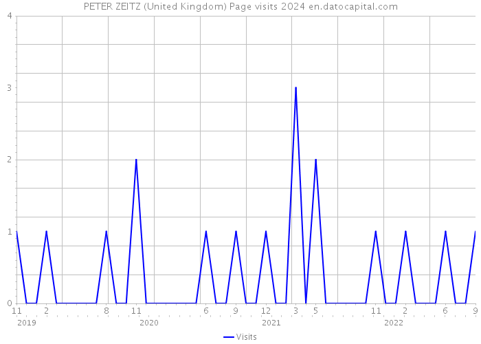PETER ZEITZ (United Kingdom) Page visits 2024 
