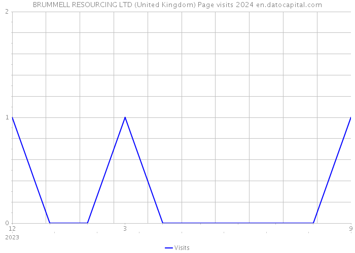 BRUMMELL RESOURCING LTD (United Kingdom) Page visits 2024 