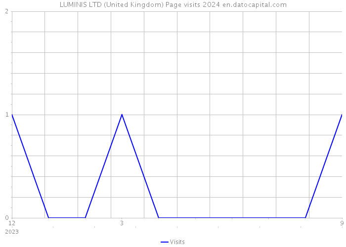 LUMINIS LTD (United Kingdom) Page visits 2024 