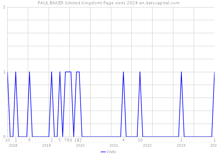 PAUL BAKER (United Kingdom) Page visits 2024 
