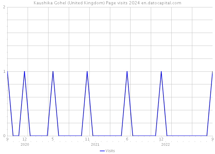 Kaushika Gohel (United Kingdom) Page visits 2024 