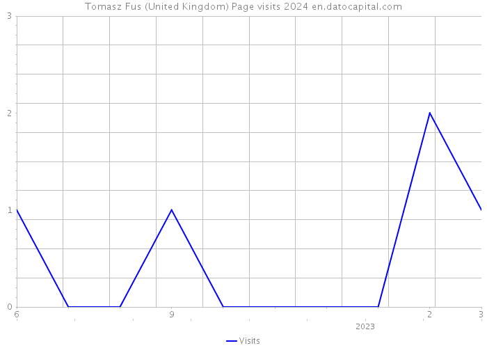 Tomasz Fus (United Kingdom) Page visits 2024 