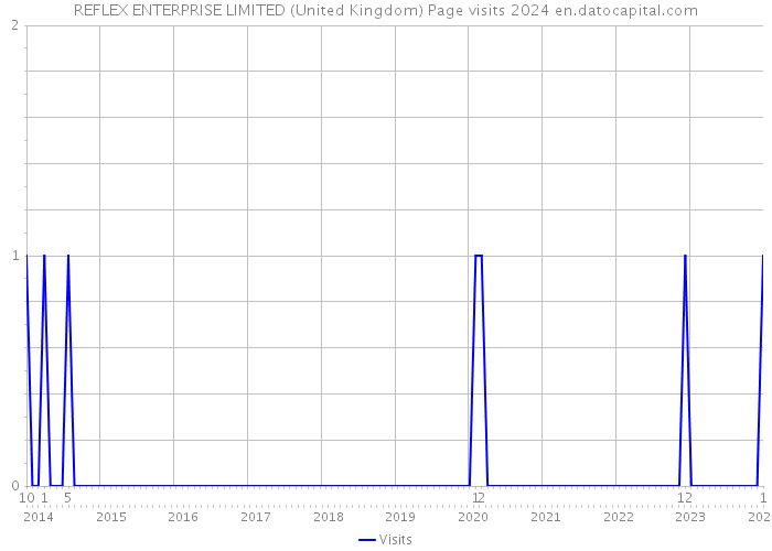 REFLEX ENTERPRISE LIMITED (United Kingdom) Page visits 2024 