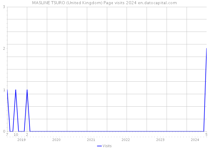 MASLINE TSURO (United Kingdom) Page visits 2024 