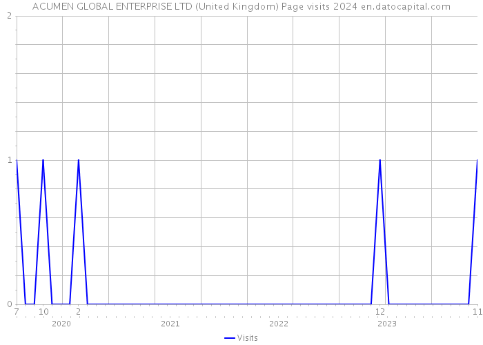 ACUMEN GLOBAL ENTERPRISE LTD (United Kingdom) Page visits 2024 