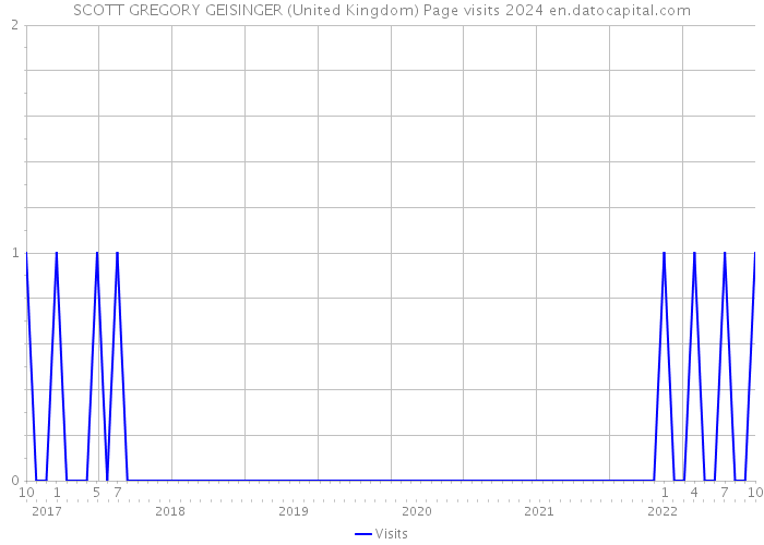 SCOTT GREGORY GEISINGER (United Kingdom) Page visits 2024 