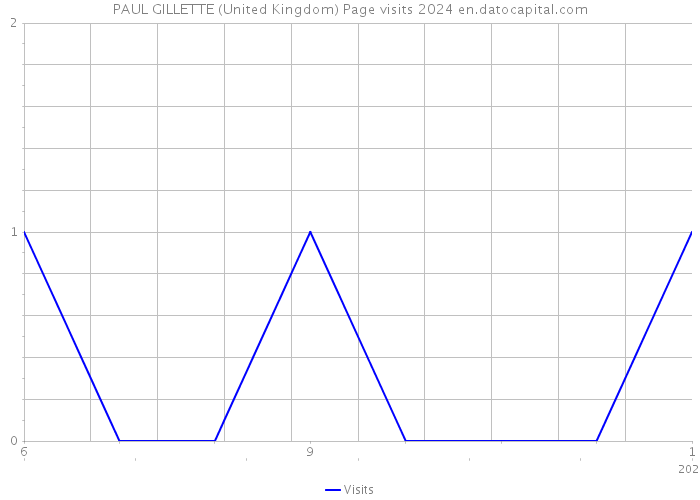 PAUL GILLETTE (United Kingdom) Page visits 2024 