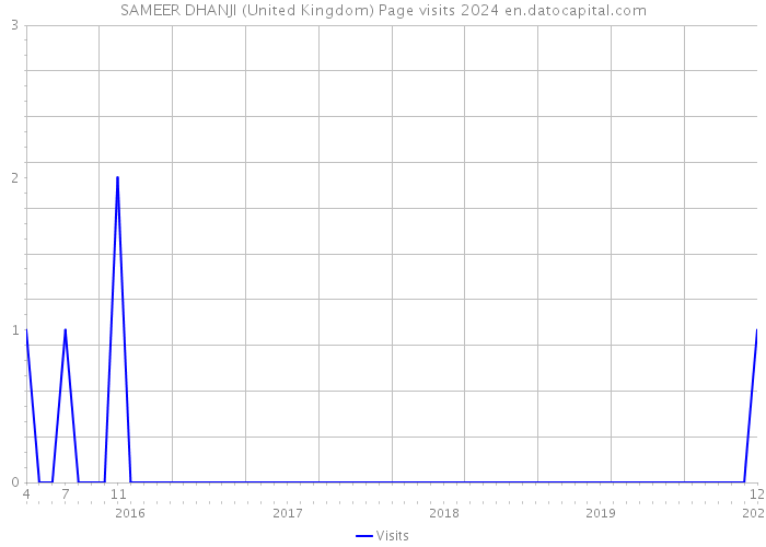 SAMEER DHANJI (United Kingdom) Page visits 2024 