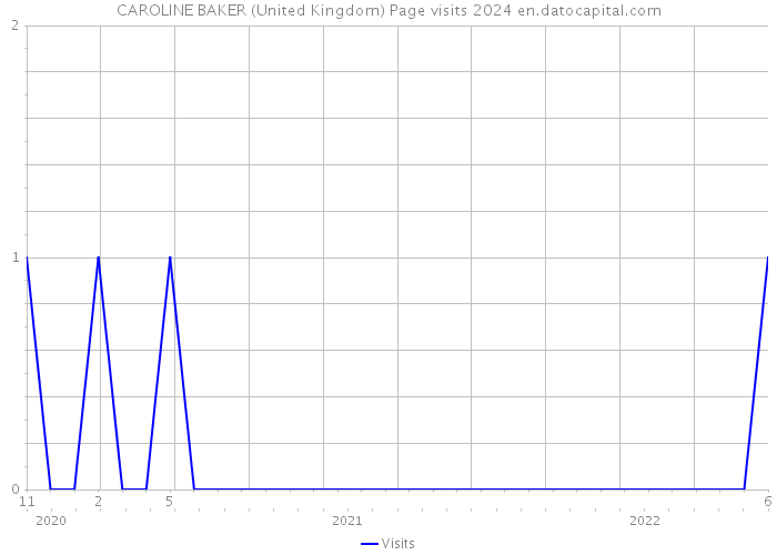 CAROLINE BAKER (United Kingdom) Page visits 2024 