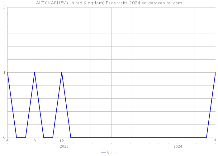 ALTY KARLIEV (United Kingdom) Page visits 2024 