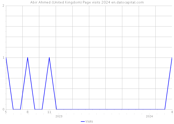Abir Ahmed (United Kingdom) Page visits 2024 