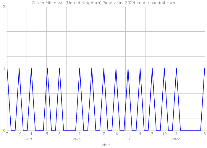 Zlatan Milanovic (United Kingdom) Page visits 2024 
