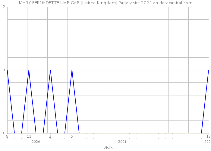 MARY BERNADETTE UMRIGAR (United Kingdom) Page visits 2024 