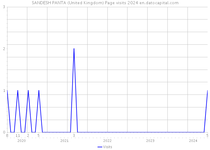SANDESH PANTA (United Kingdom) Page visits 2024 