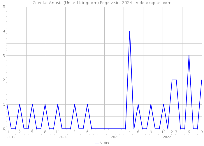 Zdenko Anusic (United Kingdom) Page visits 2024 