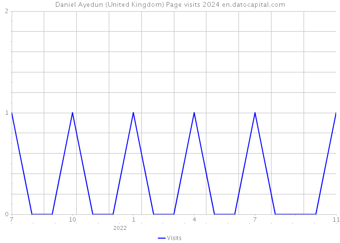 Daniel Ayedun (United Kingdom) Page visits 2024 
