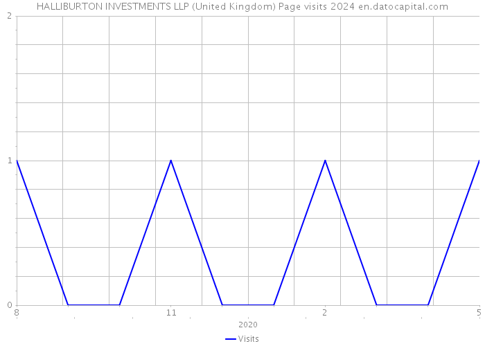 HALLIBURTON INVESTMENTS LLP (United Kingdom) Page visits 2024 