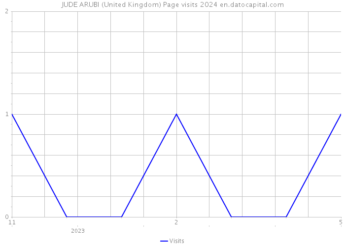 JUDE ARUBI (United Kingdom) Page visits 2024 