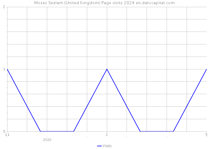 Moses Seelam (United Kingdom) Page visits 2024 