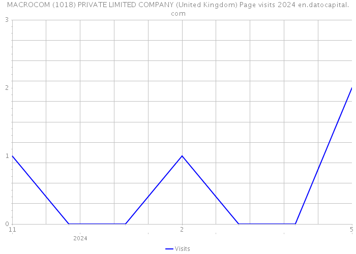 MACROCOM (1018) PRIVATE LIMITED COMPANY (United Kingdom) Page visits 2024 