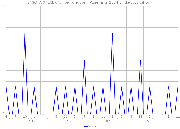 SASCHA SAEGER (United Kingdom) Page visits 2024 