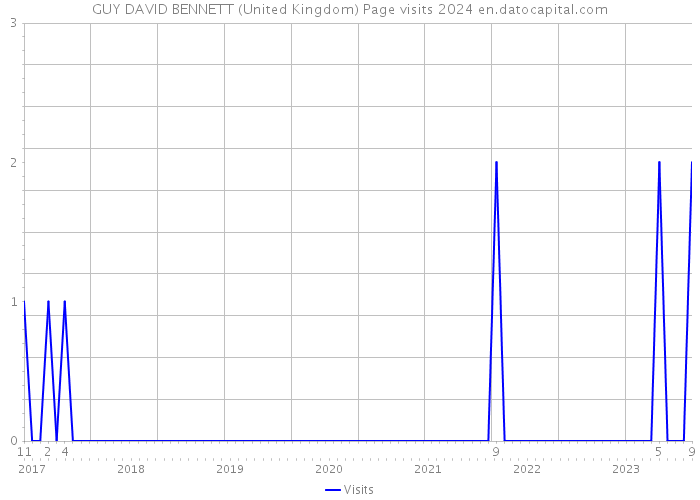 GUY DAVID BENNETT (United Kingdom) Page visits 2024 