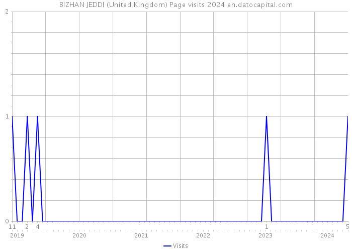 BIZHAN JEDDI (United Kingdom) Page visits 2024 