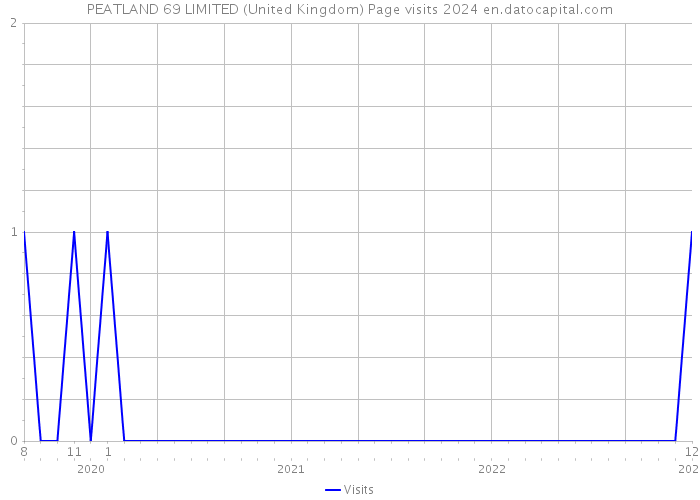 PEATLAND 69 LIMITED (United Kingdom) Page visits 2024 