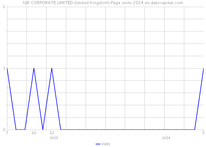 NJR CORPORATE LIMITED (United Kingdom) Page visits 2024 