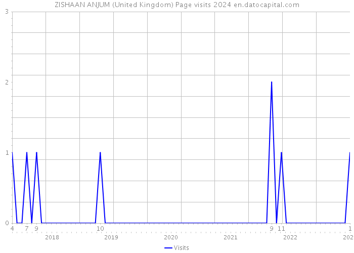ZISHAAN ANJUM (United Kingdom) Page visits 2024 