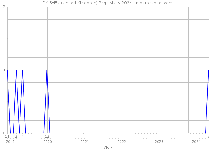 JUDY SHEK (United Kingdom) Page visits 2024 