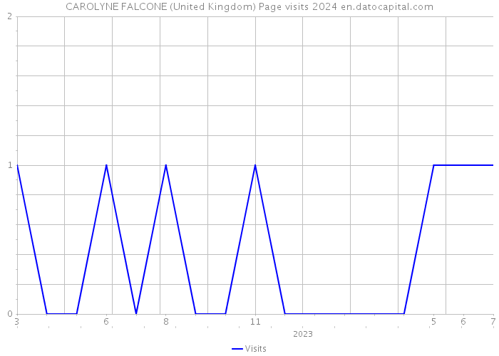 CAROLYNE FALCONE (United Kingdom) Page visits 2024 