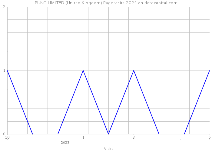 PUNO LIMITED (United Kingdom) Page visits 2024 
