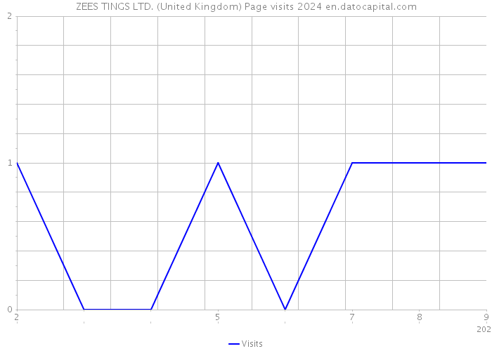 ZEES TINGS LTD. (United Kingdom) Page visits 2024 