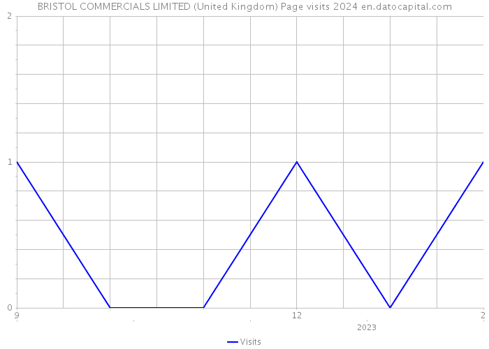 BRISTOL COMMERCIALS LIMITED (United Kingdom) Page visits 2024 