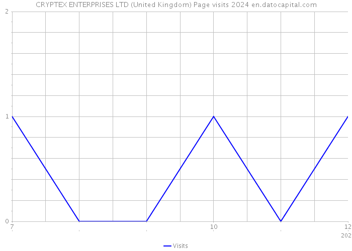 CRYPTEX ENTERPRISES LTD (United Kingdom) Page visits 2024 