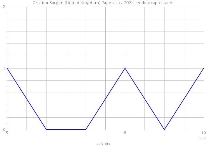 Cristina Bargan (United Kingdom) Page visits 2024 