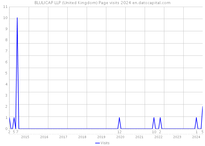 BLULICAP LLP (United Kingdom) Page visits 2024 