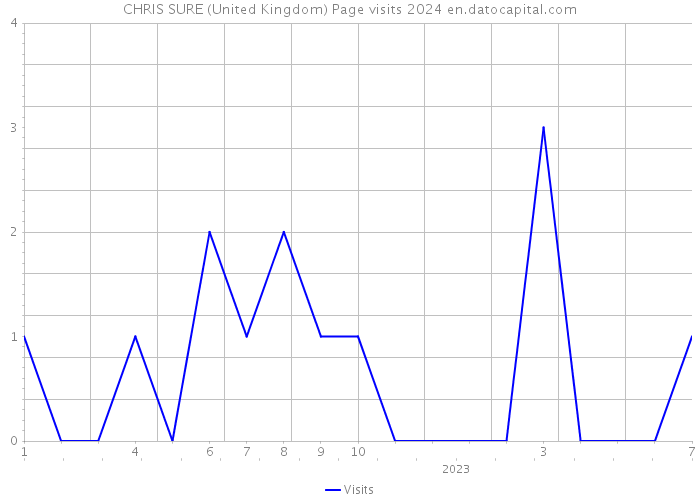 CHRIS SURE (United Kingdom) Page visits 2024 