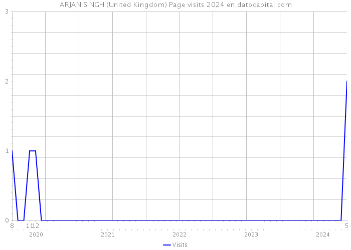 ARJAN SINGH (United Kingdom) Page visits 2024 