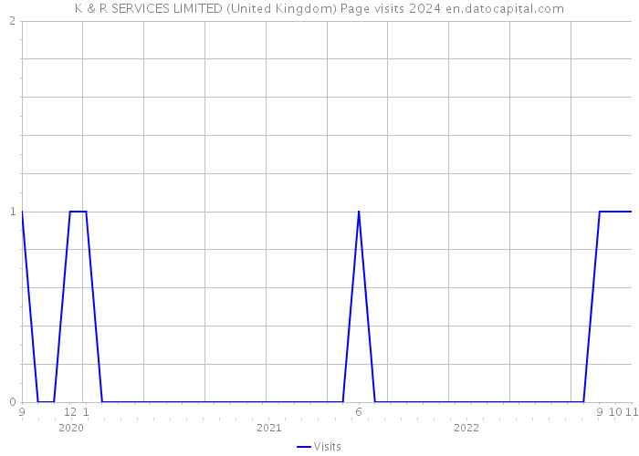 K & R SERVICES LIMITED (United Kingdom) Page visits 2024 