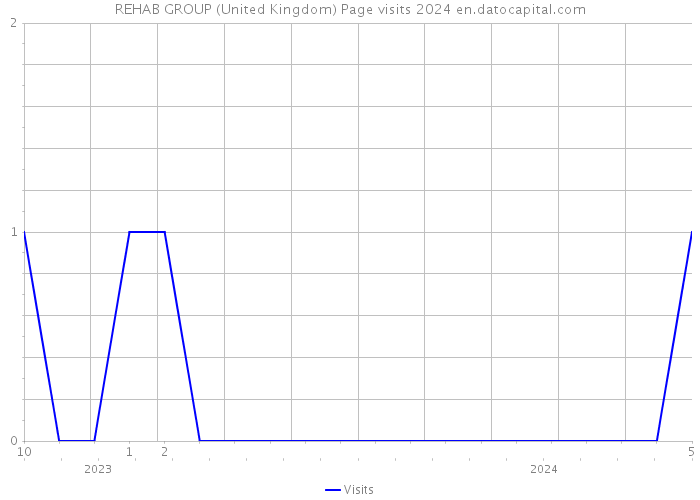 REHAB GROUP (United Kingdom) Page visits 2024 
