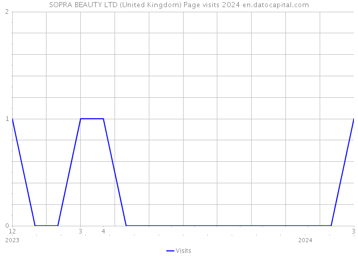 SOPRA BEAUTY LTD (United Kingdom) Page visits 2024 