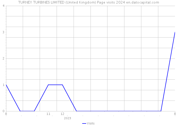 TURNEY TURBINES LIMITED (United Kingdom) Page visits 2024 