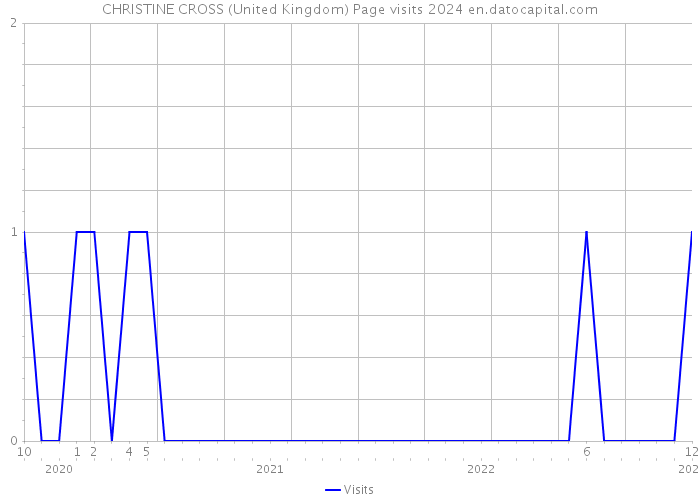 CHRISTINE CROSS (United Kingdom) Page visits 2024 