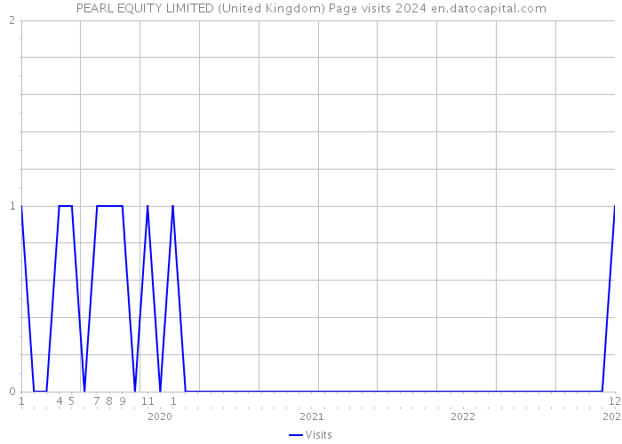 PEARL EQUITY LIMITED (United Kingdom) Page visits 2024 