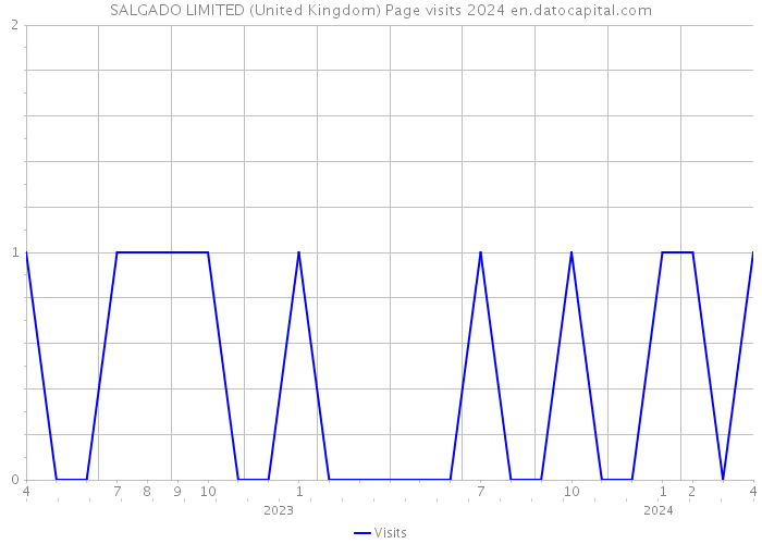 SALGADO LIMITED (United Kingdom) Page visits 2024 