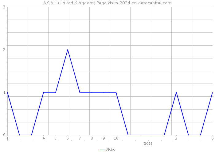 AY ALI (United Kingdom) Page visits 2024 
